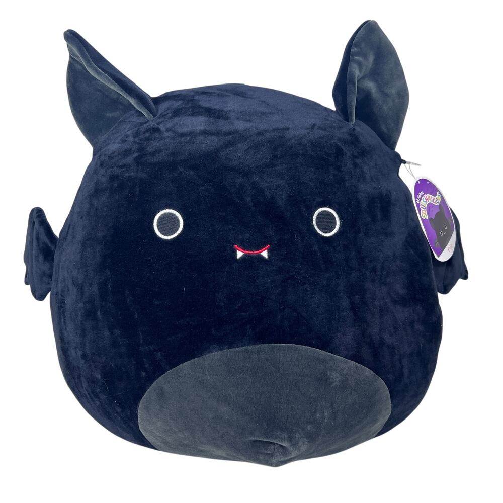 Squishmallow Emily the Bat 16" Halloween Squad Black‎ Gray Plush 2021 NWT